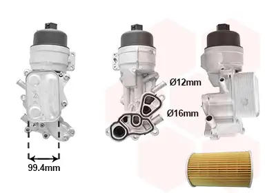 Ölkühler, Motoröl VAN WEZEL 40013702