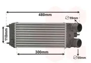 Ladeluftkühler VAN WEZEL 40014702
