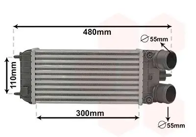 Ladeluftkühler VAN WEZEL 40014702 Bild Ladeluftkühler VAN WEZEL 40014702