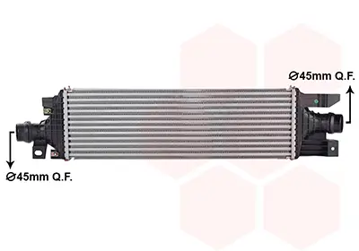 Ladeluftkühler VAN WEZEL 40014704 Bild Ladeluftkühler VAN WEZEL 40014704