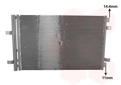 Kondensator, Klimaanlage VAN WEZEL 40015707