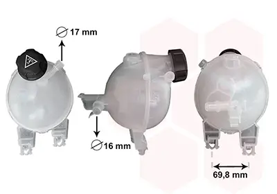 Ausgleichsbehälter, Kühlmittel VAN WEZEL 4001E001