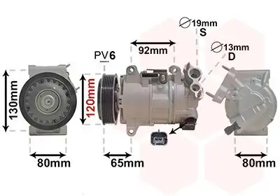 Kompressor, Klimaanlage VAN WEZEL 4001K704