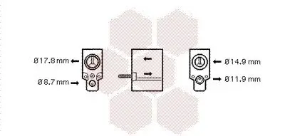 Expansionsventil, Klimaanlage VAN WEZEL 43001333 Bild Expansionsventil, Klimaanlage VAN WEZEL 43001333