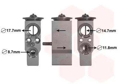 Expansionsventil, Klimaanlage VAN WEZEL 43001609 Bild Expansionsventil, Klimaanlage VAN WEZEL 43001609