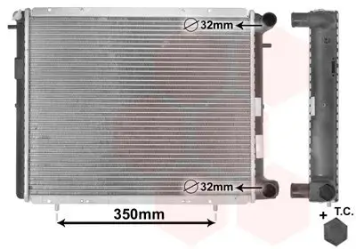 Kühler, Motorkühlung VAN WEZEL 43002045