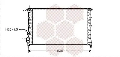Kühler, Motorkühlung VAN WEZEL 43002149 Bild Kühler, Motorkühlung VAN WEZEL 43002149