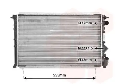 Kühler, Motorkühlung VAN WEZEL 43002150 Bild Kühler, Motorkühlung VAN WEZEL 43002150