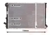 Kühler, Motorkühlung VAN WEZEL 43002209