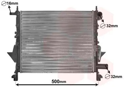 Kühler, Motorkühlung VAN WEZEL 43002217