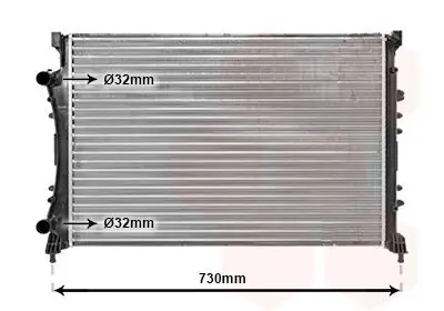 Kühler, Motorkühlung VAN WEZEL 43002233 Bild Kühler, Motorkühlung VAN WEZEL 43002233