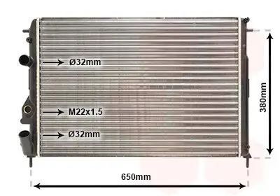 Kühler, Motorkühlung VAN WEZEL 43002266 Bild Kühler, Motorkühlung VAN WEZEL 43002266