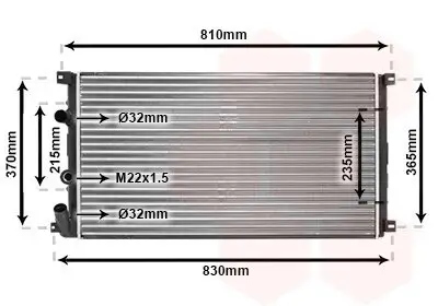 Kühler, Motorkühlung VAN WEZEL 43002276