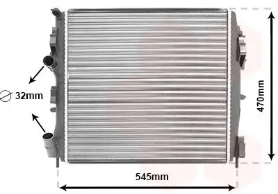 Kühler, Motorkühlung VAN WEZEL 43002325