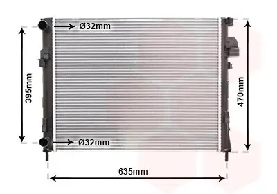 Kühler, Motorkühlung VAN WEZEL 43002327 Bild Kühler, Motorkühlung VAN WEZEL 43002327