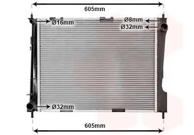 Kühler, Motorkühlung VAN WEZEL 43002371 Bild Kühler, Motorkühlung VAN WEZEL 43002371