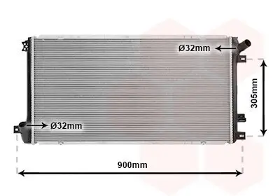 Kühler, Motorkühlung VAN WEZEL 43002408 Bild Kühler, Motorkühlung VAN WEZEL 43002408