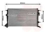 Kühler, Motorkühlung VAN WEZEL 43002414