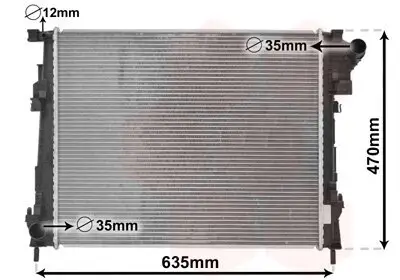 Kühler, Motorkühlung VAN WEZEL 43002427 Bild Kühler, Motorkühlung VAN WEZEL 43002427