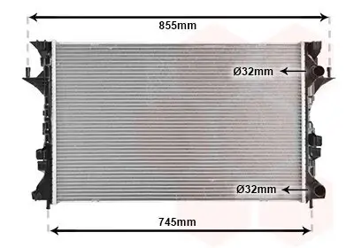 Kühler, Motorkühlung VAN WEZEL 43002438 Bild Kühler, Motorkühlung VAN WEZEL 43002438