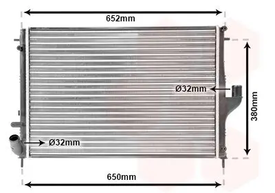 Kühler, Motorkühlung VAN WEZEL 43002478 Bild Kühler, Motorkühlung VAN WEZEL 43002478