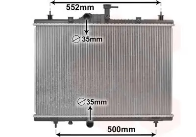 Kühler, Motorkühlung VAN WEZEL 43002603 Bild Kühler, Motorkühlung VAN WEZEL 43002603