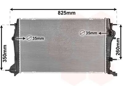 Kühler, Motorkühlung VAN WEZEL 43002616 Bild Kühler, Motorkühlung VAN WEZEL 43002616