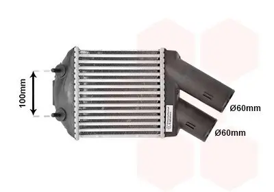 Ladeluftkühler VAN WEZEL 43004222 Bild Ladeluftkühler VAN WEZEL 43004222