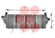 Ladeluftkühler VAN WEZEL 43004295
