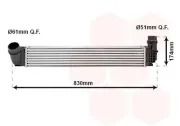 Ladeluftkühler VAN WEZEL 43004411