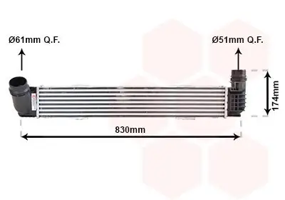 Ladeluftkühler VAN WEZEL 43004413 Bild Ladeluftkühler VAN WEZEL 43004413