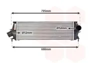 Ladeluftkühler VAN WEZEL 43004456