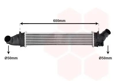 Ladeluftkühler VAN WEZEL 43004496 Bild Ladeluftkühler VAN WEZEL 43004496