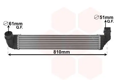 Ladeluftkühler VAN WEZEL 43004614 Bild Ladeluftkühler VAN WEZEL 43004614