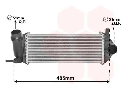 Ladeluftkühler VAN WEZEL 43004615