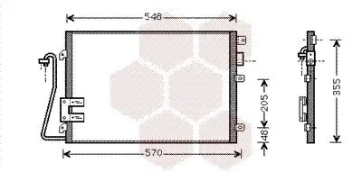 Kondensator, Klimaanlage VAN WEZEL 43005376 Bild Kondensator, Klimaanlage VAN WEZEL 43005376