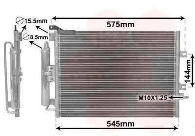 Kondensator, Klimaanlage VAN WEZEL 43005395 Bild Kondensator, Klimaanlage VAN WEZEL 43005395