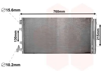 Kondensator, Klimaanlage VAN WEZEL 43005449 Bild Kondensator, Klimaanlage VAN WEZEL 43005449