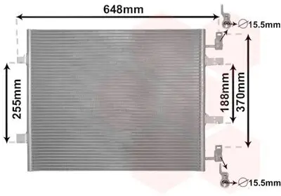 Kondensator, Klimaanlage VAN WEZEL 43005459 Bild Kondensator, Klimaanlage VAN WEZEL 43005459