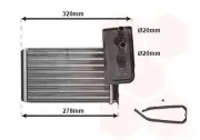 Wärmetauscher, Innenraumheizung VAN WEZEL 43006099