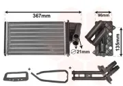 Wärmetauscher, Innenraumheizung VAN WEZEL 43006203