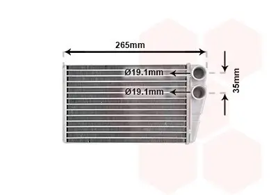 Wärmetauscher, Innenraumheizung VAN WEZEL 43006354