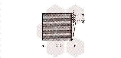 Wärmetauscher, Innenraumheizung VAN WEZEL 43006396 Bild Wärmetauscher, Innenraumheizung VAN WEZEL 43006396