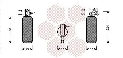 Trockner, Klimaanlage VAN WEZEL 4300D254