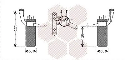 Trockner, Klimaanlage VAN WEZEL 4300D442