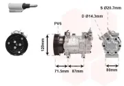 Kompressor, Klimaanlage 12 V VAN WEZEL 4300K281