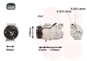 Kompressor, Klimaanlage 12 V VAN WEZEL 4300K389