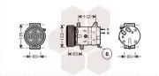 Kompressor, Klimaanlage VAN WEZEL 4300K404