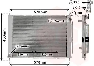 Kühler, Motorkühlung VAN WEZEL 4300M499 Bild Kühler, Motorkühlung VAN WEZEL 4300M499