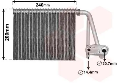 Verdampfer, Klimaanlage VAN WEZEL 4300V566 Bild Verdampfer, Klimaanlage VAN WEZEL 4300V566